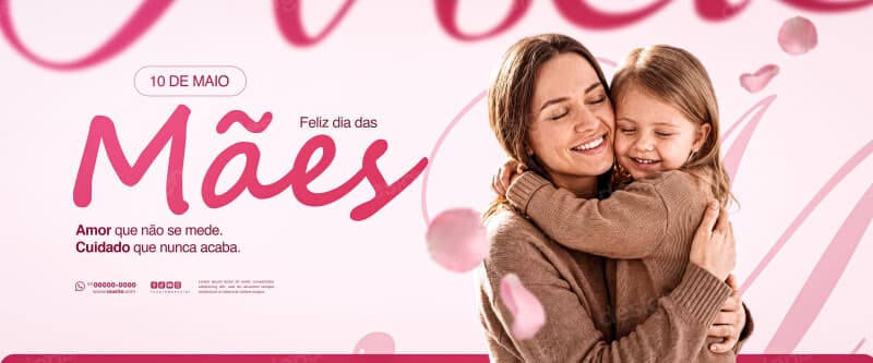 Banner Dia das Mães 10 de Maio Social Media PSD Editável
