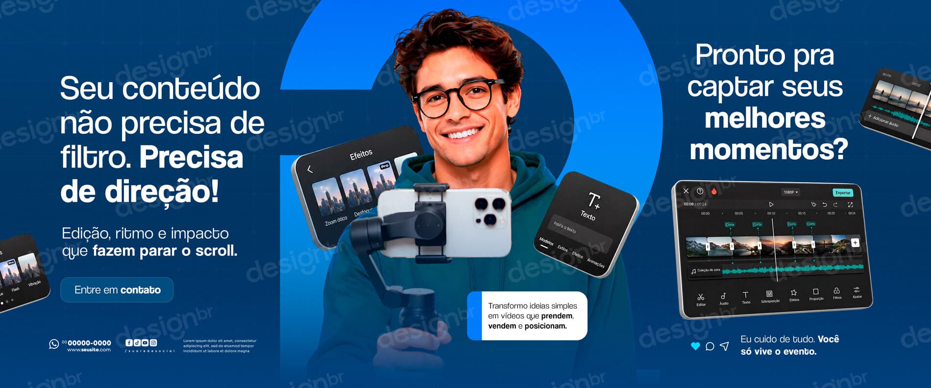 Carrossel Storymaker Produção Conteúdo Social Media PSD Editável