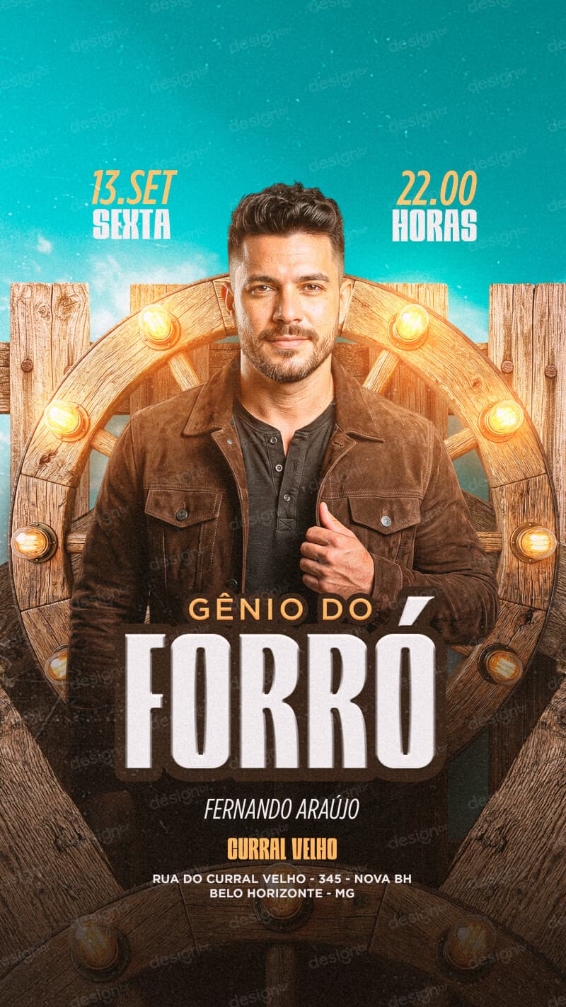 Fler Evento Forró Story PSD Editável