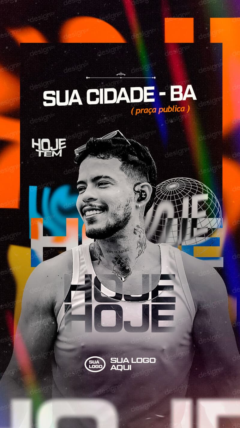 Flyer Evento Hoje PSD Editável