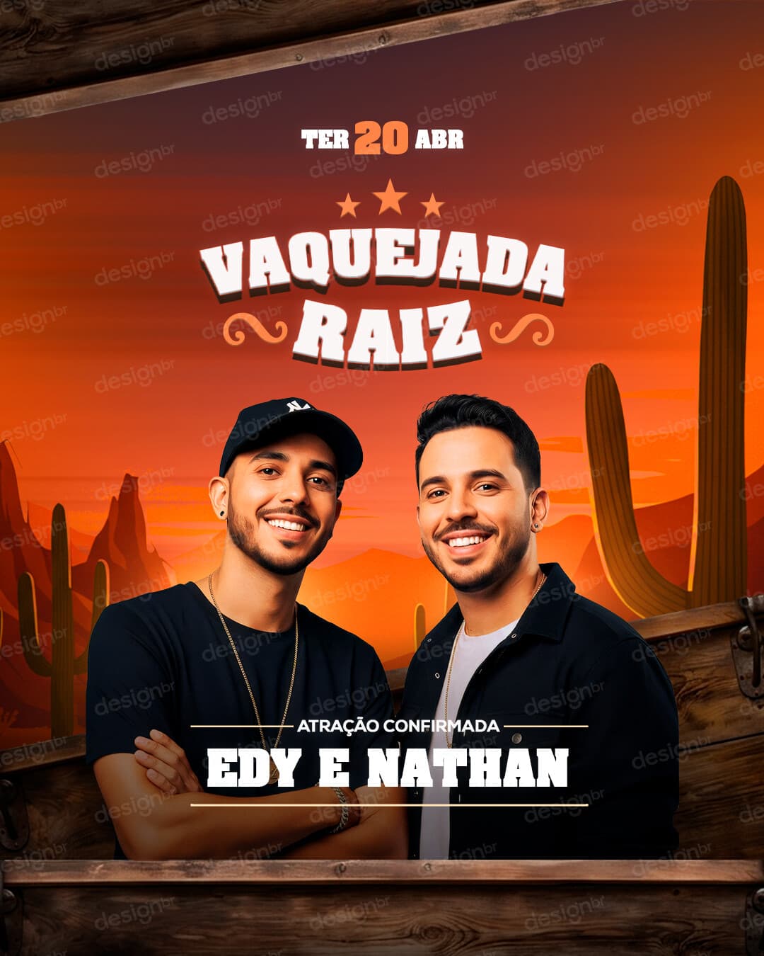 Flyer Evento de Vaquejada PSD Editável