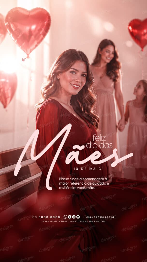 Story Dia das Mães 10 de Maio Social Media PSD Editável