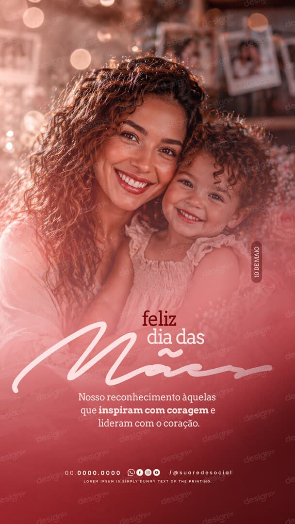 Story Dia das Mães 10 de Maio Social Media PSD Editável
