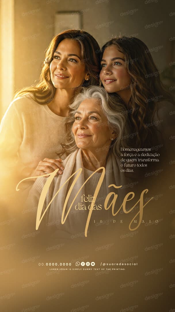 Story Dia das Mães 10 de Maio Social Media PSD Editável