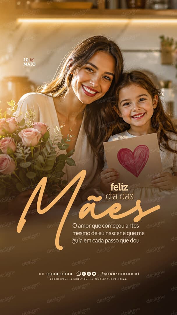 Story Dia das Mães 10 de Maio Social Media PSD Editável